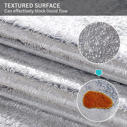 Oil-Proof Aluminum Foil Kitchen Sticker (Waterproof & Heat-Resistant, 40cm x 3m)