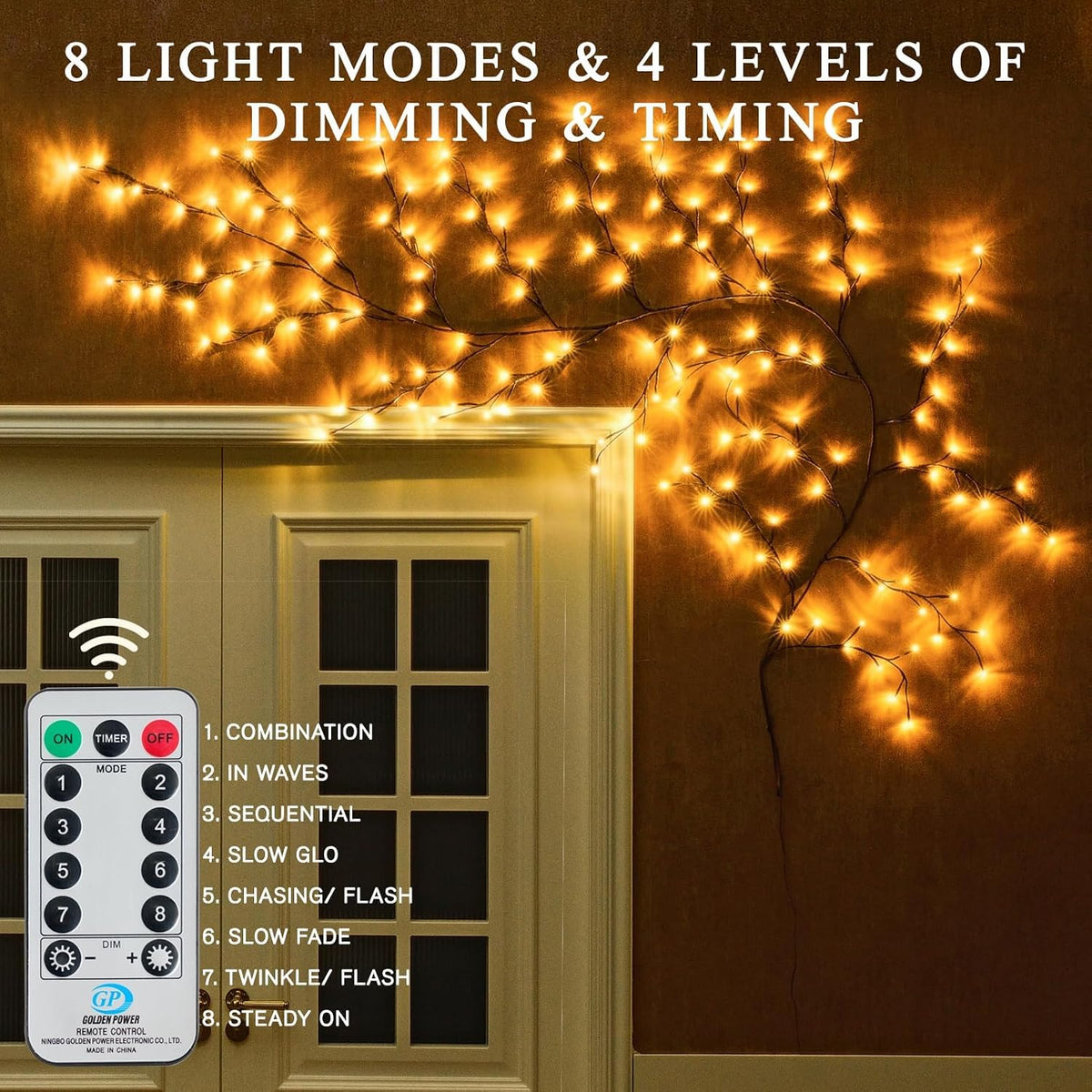 Warm White Tree Branch Lights 5.3FT 48LED