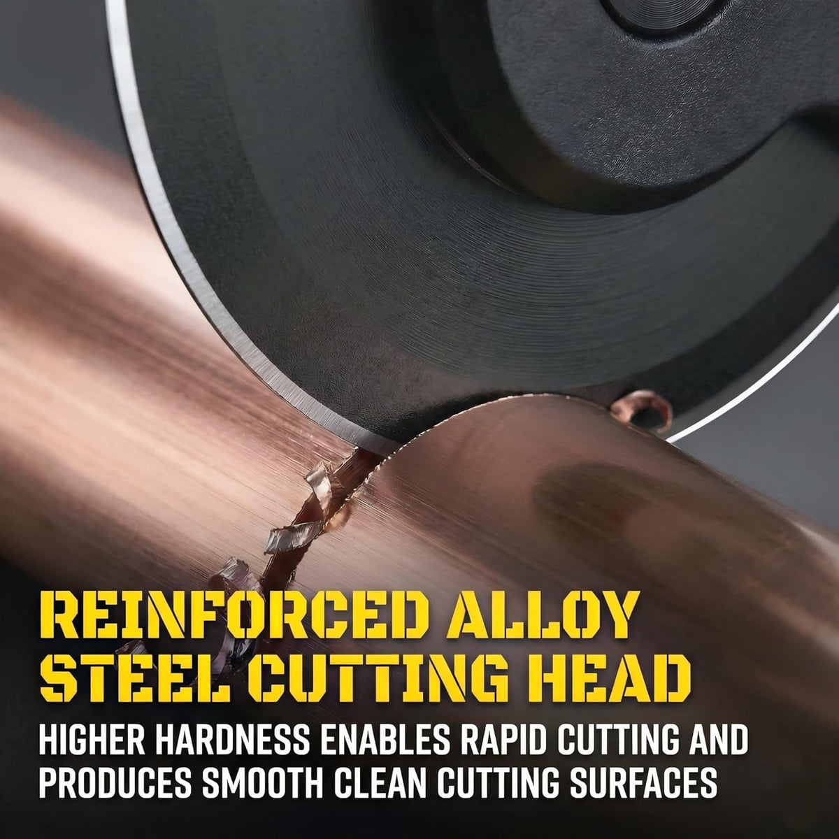 Ratchet-Type Pipe Cutter - One-Handed Pipe Cutting Tool