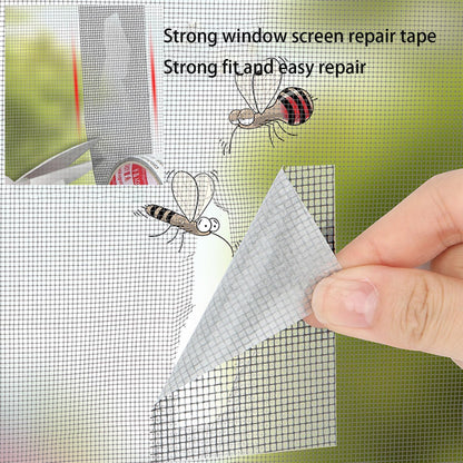 Strong Adhesive Fiberglass Covering Mesh Repair Patch Tape for Window Door Tears Holes