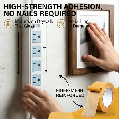 Heavy-duty Mesh Double-sided Tape—Removes Without Leaving a Trace