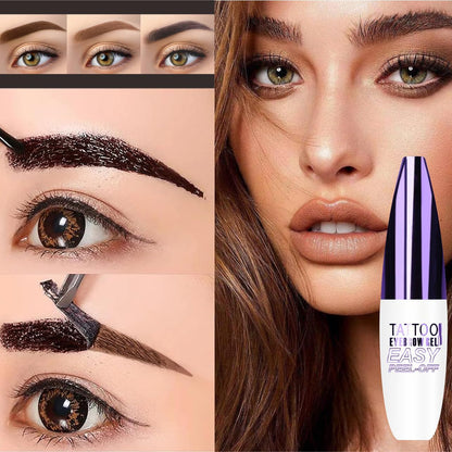 2Pcs Peel Off Brow Tint Gel - Waterproof & Sweatproof Tattoo Effect