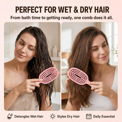 Self Cleaning Hair Brush Suitable for Women, Men and All Hairstyles