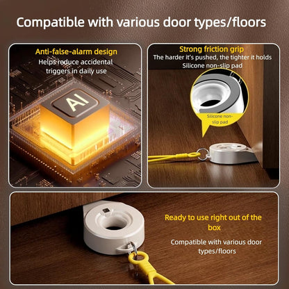 Portable Door Lock with Alarm for Travel
