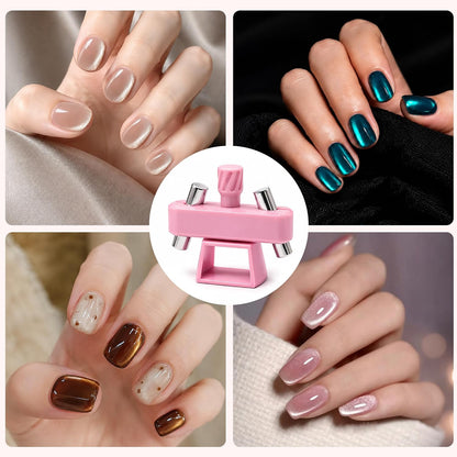 360° Automatic Cat Eye Magnet, Rotating Cat Eye Magnet for DIY Nails