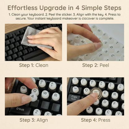 Keyboard Stickers for Long Nails