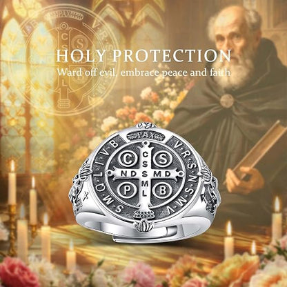 Unisex Catholic Ring – Featuring The Crucifix, Religious Jewelry Gift