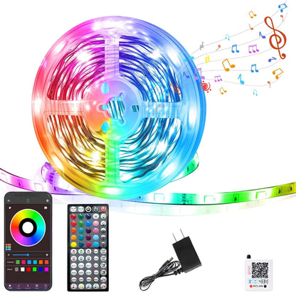LED Strip Lights RGB Music Sync for Bedroom Smart App and Remote Control
