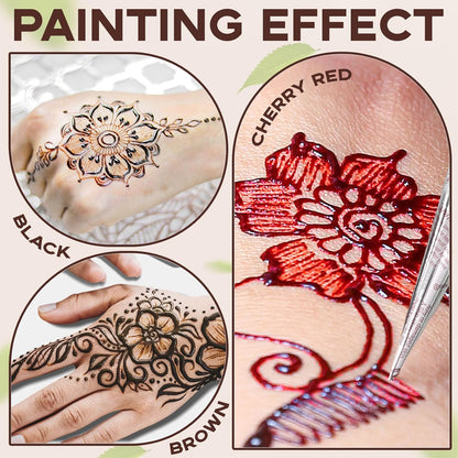 Henna Hand-Painted Body Tattoo Set