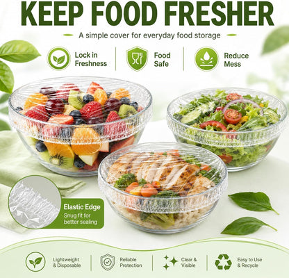 Food-Grade Elastic Bowl Covers—Fresh-Keeping Covers For Storing Leftovers And Picnics