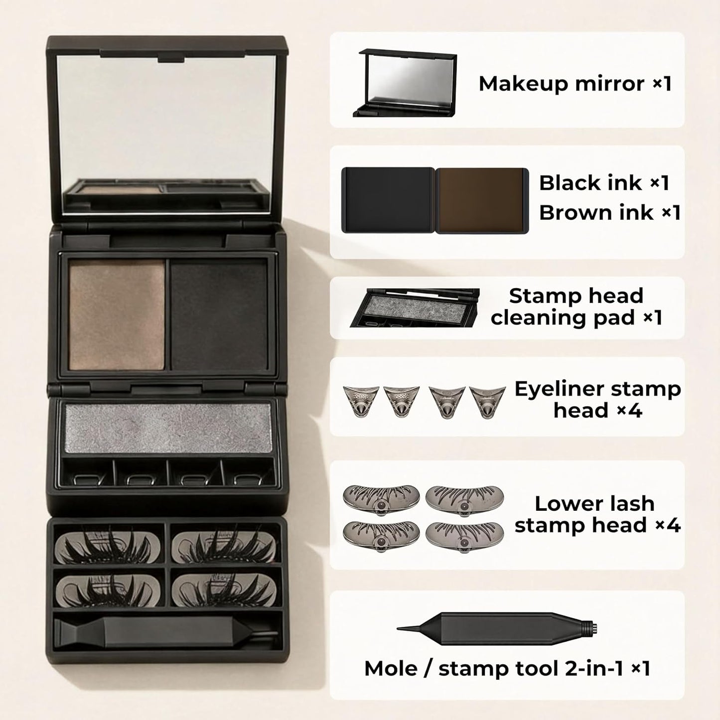 3-in-1 Eyeliner & Lower Lash Stamp Kit