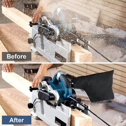 2Pack Miter Saw Dust Collection Bags – With Zipper And Adjustable Metal Support Frame
