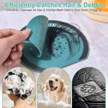 Double Filter Shower Drain Cover for Family Friends Bathtub Shower Sink
