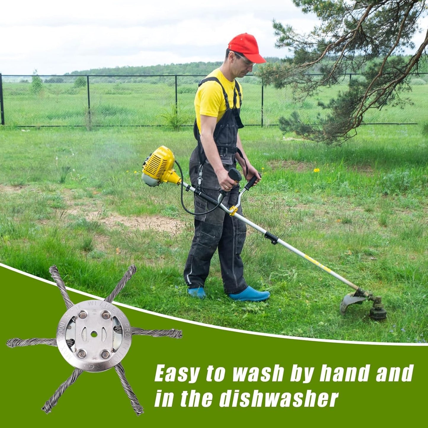 Metal Weed Eater Blades Weed Wacker Blades Steel Wire Brush Cutter Trimmer Head