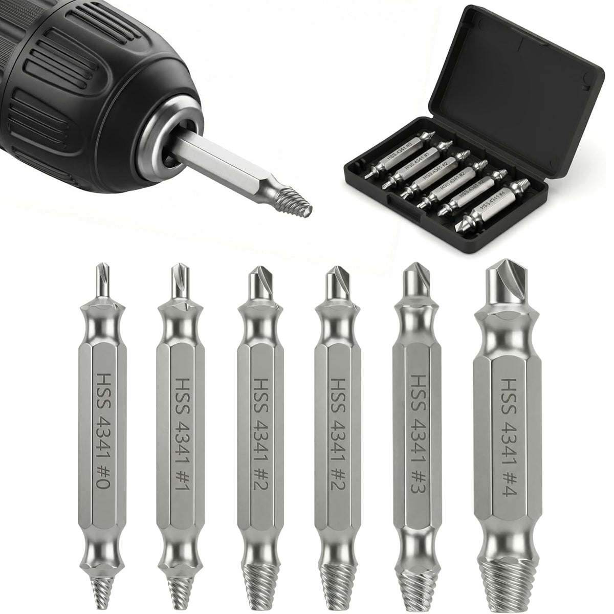 Damaged Screw Extractor Set