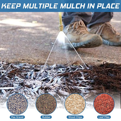 Ready to Use Mulch Glue, Gravel Binder Rubber Mulch Lock Adhesive, Heavy Rain Windproof for Gardens