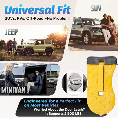 Car Door Latch Step – Foldable Roof Access Pedal for Easy Loading & Cleaning