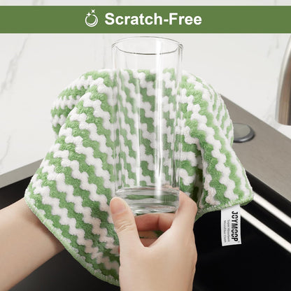 10 Pack Microfiber Cleaning Cloth, Absorbent Streak Free Lint Free Rags for Cleaning
