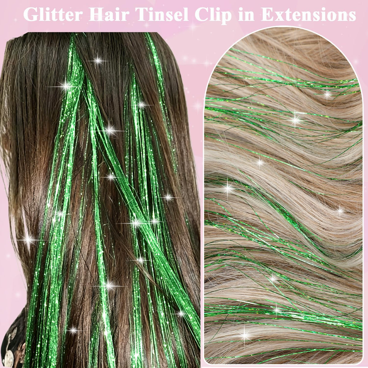 Hair Tinsel Clip in