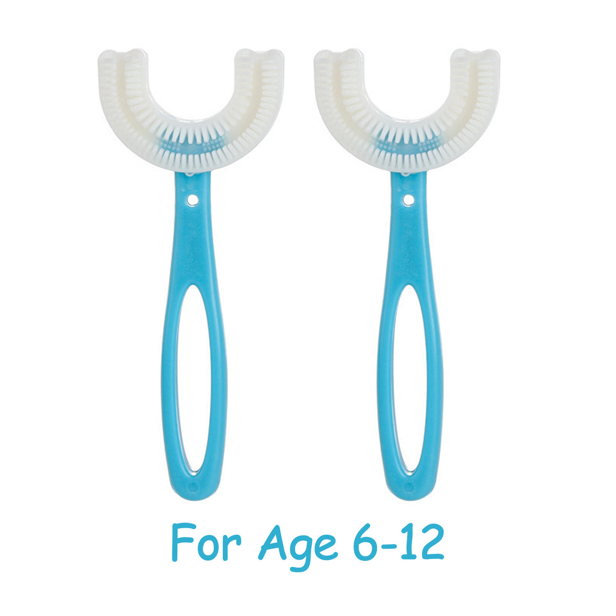 U-Shaped Toothbrush Set - Food Grade Silicone