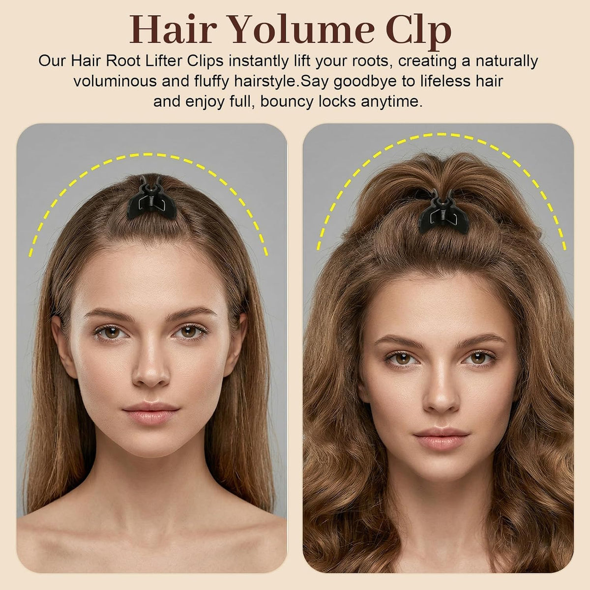 6 Pcs Volume Clips for Curly Hair