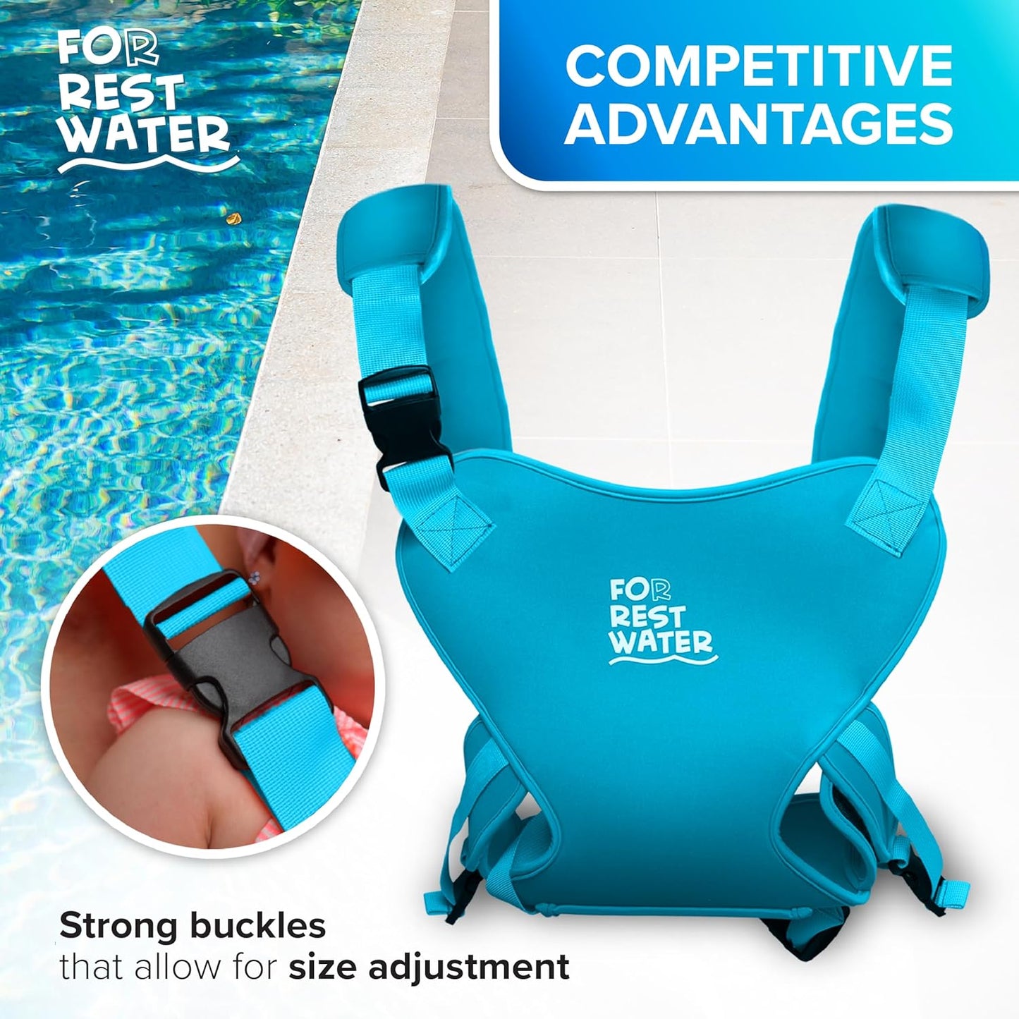 Adjustable Infant & Toddler Harness for Baby Swimming – Summer & Winter Baby Carrier