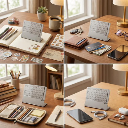 Durable Stainless Steel Portable Desk Organizer