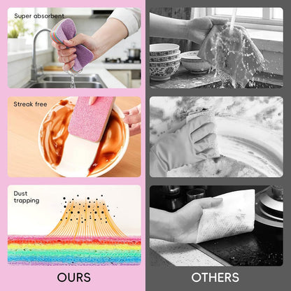 24-Layer  Tearable Multi-layer Rainbow Cloth, Easily Rremoves Oil Stains
