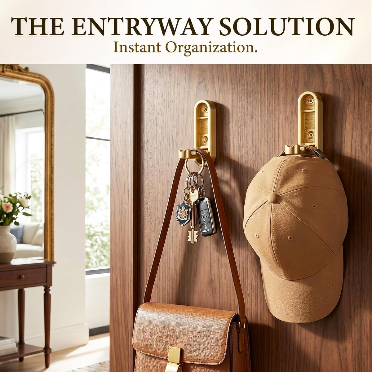2-Pack Folding Wall Hooks - Invisible Folding Hooks