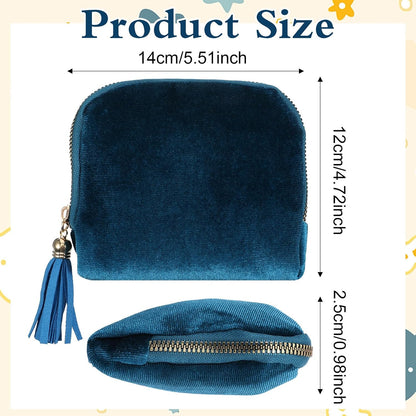 6-Layer Velvet Jewelry Organizer with Zipper