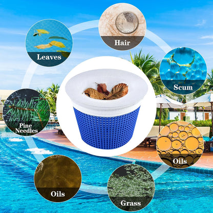 20 Pack / Set Pool Skimmer Filter Bags - Reusable Pool Filter Bags