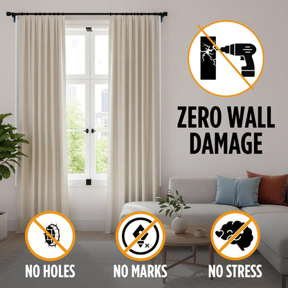 Adjustable Metal Heavy Duty Curtain Rod