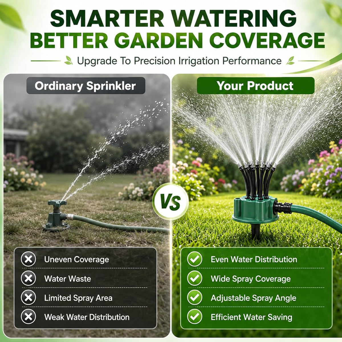 360 Degree Garden Automatic Multi Sprinkler Garden Lawn Sprinklers