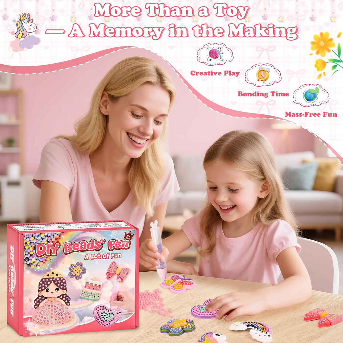 DIY Bead Art & Mosaic Kit for Kids
