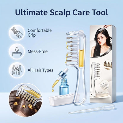 Scalp Liquid Applicator Comb -Hair Root Oil Massage Tool