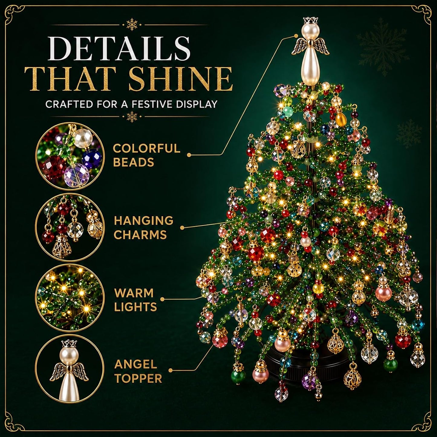 DIY Beaded Christmas Tree Kit