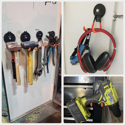 Upgraded Strong Heavy Duty Durable Hooks for Power Drill, Garden Tools, Hose, Pegboard, Garage, Workshop