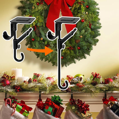 No-Drill Fireplace Stocking and Garland Hanger