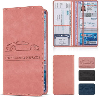 Car Registration And Insurance Card Holder, Car Document Holder