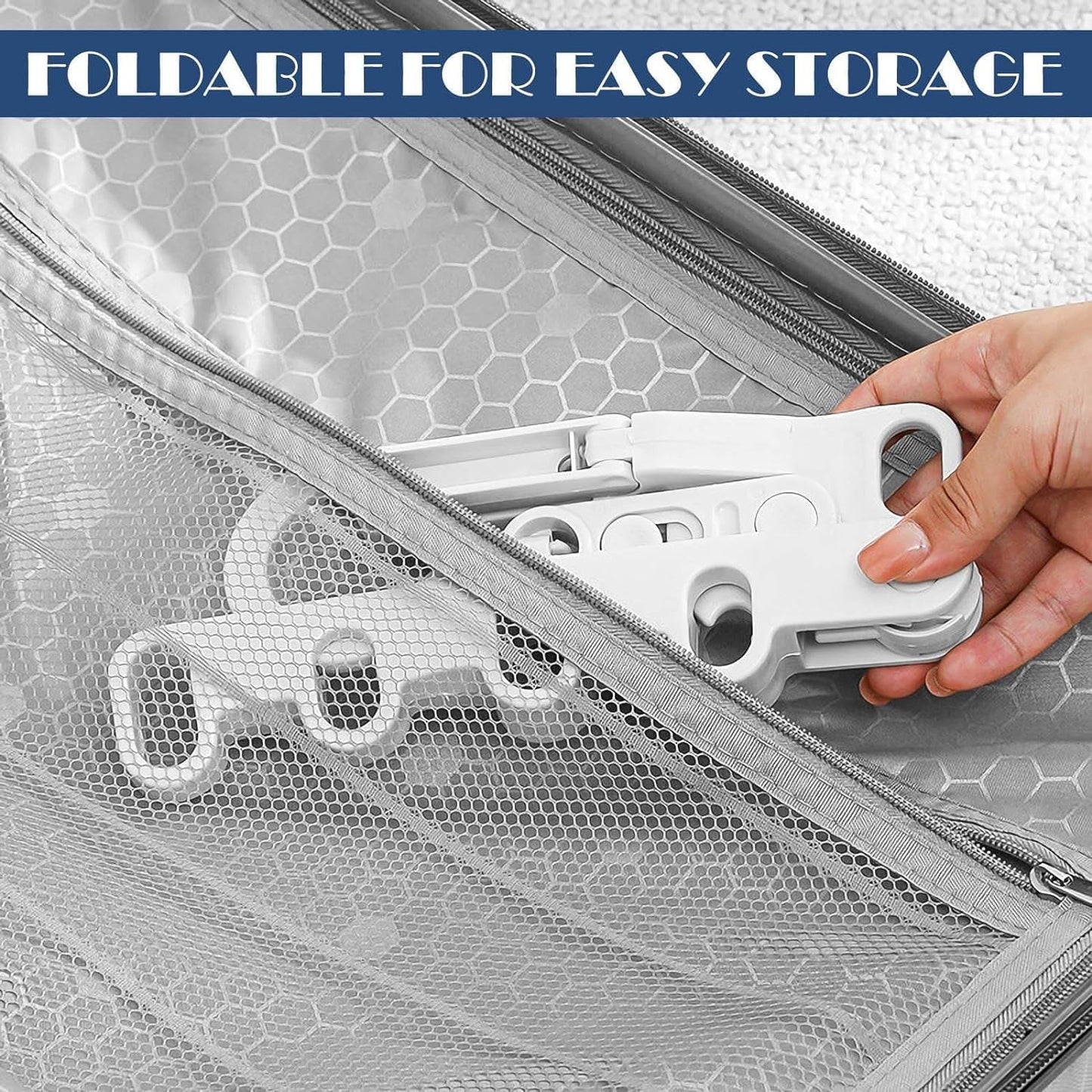 Portable Travel Hanger with 5 Holes for Balcony, Laundry Room and Outdoor
