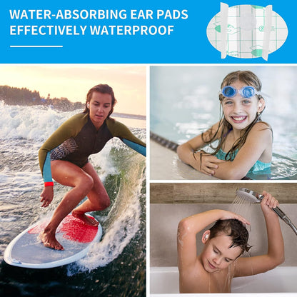 Waterproof Ear Stickers with Cotton for Swimming Shower
