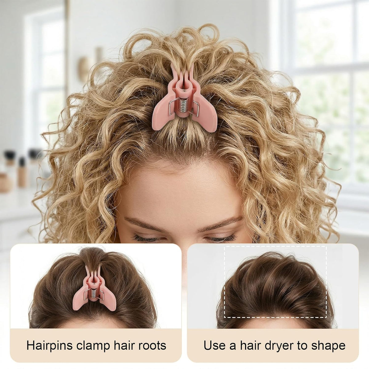 6 Pcs Volume Clips for Curly Hair