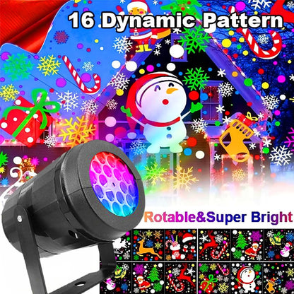 Christmas Projector Lights - 16 Pattern LED Projector Lights