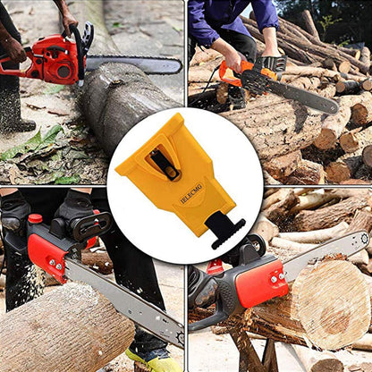 Proprietary Bar-Mount Chain Portable Teeth Chainsaw Sharpener, Fit for 14-20 Inches