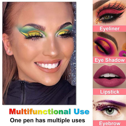 6-Color Eyeliner Set – Includes Pearlescent Dual-Use Eye & Lip Pencil