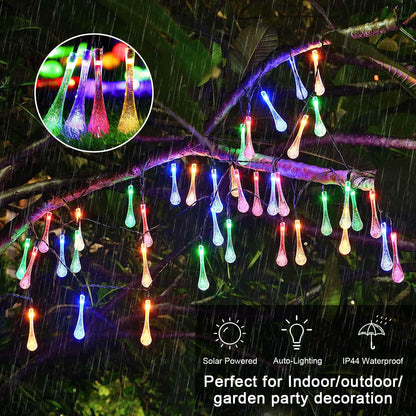 Multicolor Water Drop Fairy Lights for Halloween Christmas