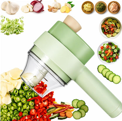 Multifunctional Electric Handheld Vegetable Chopper Set – Suitable for Preparing Baby Food