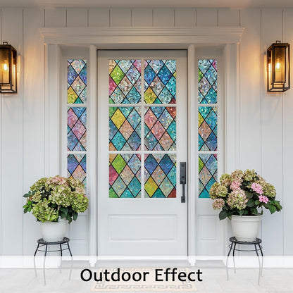 Peel-Off Patterned Adhesive Floral Mural Stickers for Wall & Window