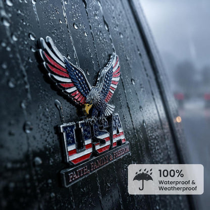 3D Metal Eagle Emblem Sticker with  Adhesive