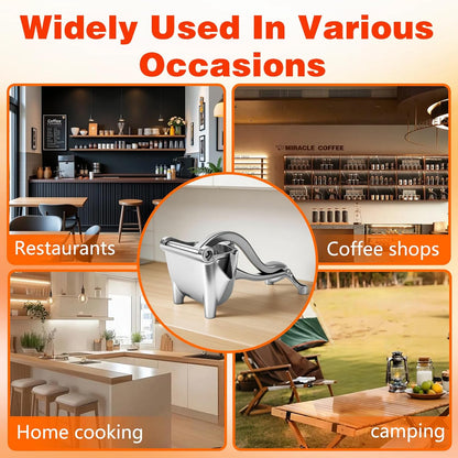 Manual Citrus Juicer with Ergonomic Handle for Fresh Fruit Juice